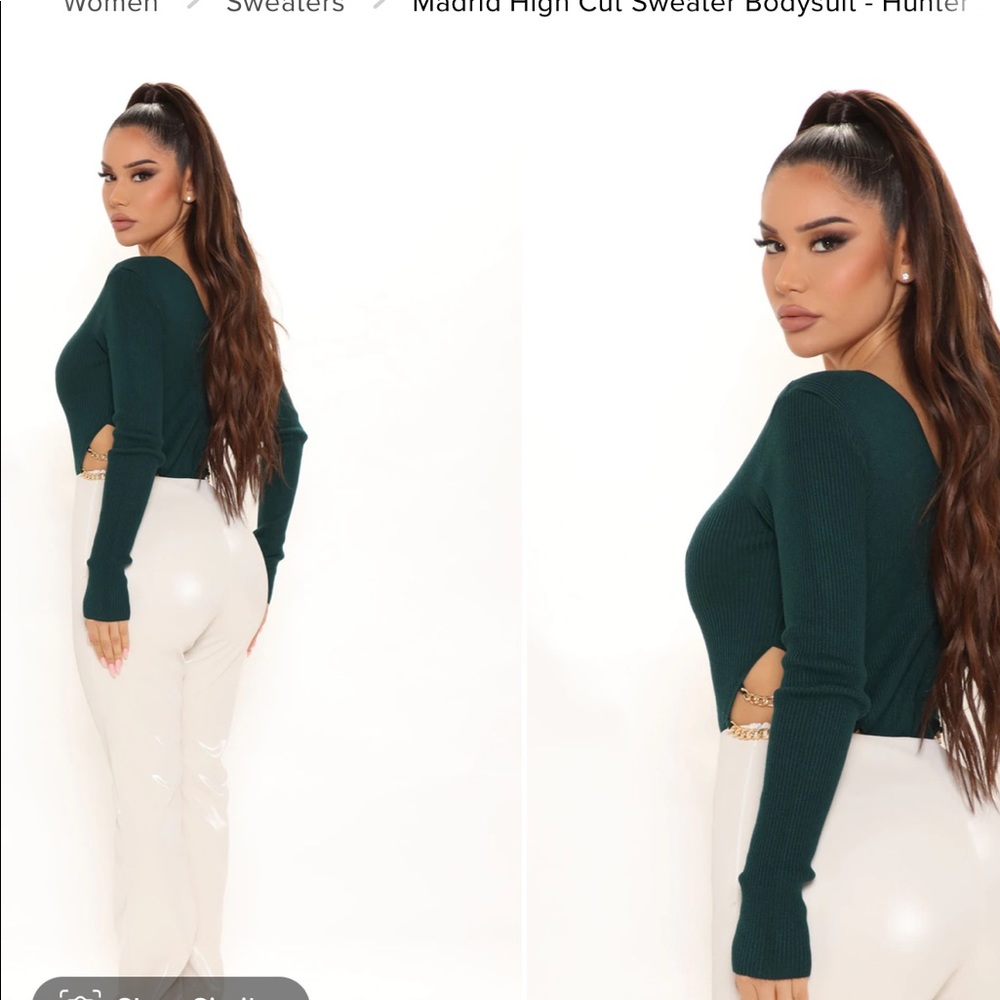 NWT Fashion nova Madrid high cut body suit